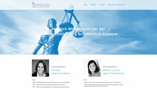 Website Screenshot: Anwaltskanzlei Jörg Schultheis - Anwaltskanzlei Jörg Schultheis in Koblenz | Rechtsanwälte Schultheis + Lohaus - Date: 2023-06-16 10:10:57
