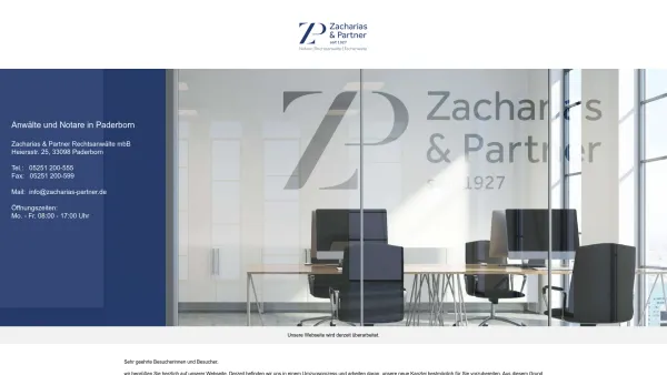 Website Screenshot: Dr. Zacharias Predeek & Partner GbR -  Rechtsanwälte - Homepage - Date: 2023-06-16 10:10:57