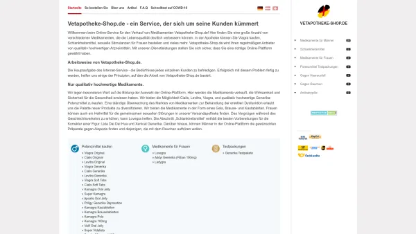 Website Screenshot: Apotheke Rezeptfrei Berlin - Kaufen Sie Medikamente zur Behandlung von Impotenz auf einer geprüften Online-Plattform - Date: 2023-06-16 10:10:57