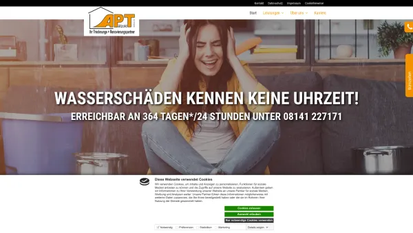 Website Screenshot: APT Pätzold GmbH & Co. KG - APT Pätzold | Ihr Trockungs- + Renovierungspartner - Date: 2023-06-20 10:41:48