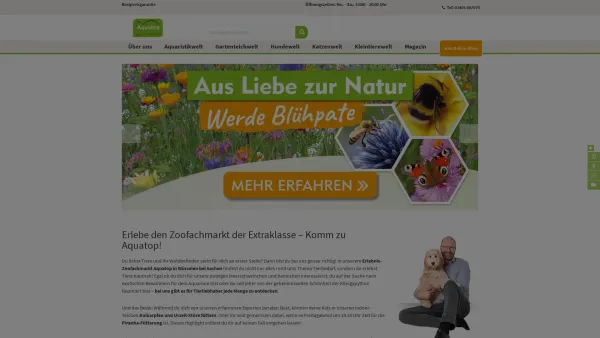 Website Screenshot: Aquatop GmbH - Dein Zoofachmarkt mit Erlebnisfaktor | Aquatop - Date: 2023-06-20 10:41:48