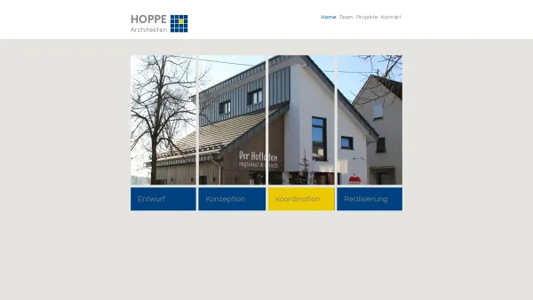 Website Screenshot: Architekturbüro Hoppe -  Architektur und  Stadtplanung - HOPPE Architekten - Date: 2023-06-16 10:11:00