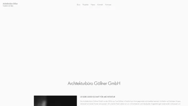 Website Screenshot: Architekturbüro Göllner - Architekturbüro Göllner GmbH - Date: 2023-06-16 10:11:00
