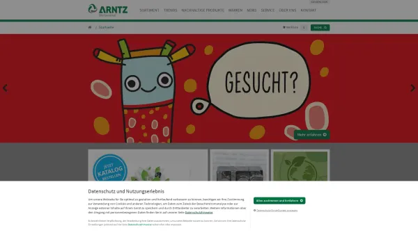 Website Screenshot: ARNTZ WERBEMITTEL GMBH -  Werbemittel von  A bis Z - Startseite | Arntz Werbemittel | Werbeartikel, Werbemittel & Werbegeschenke in Düsseldorf - Date: 2023-06-16 10:11:00
