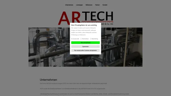 Website Screenshot: ARTECH GmbH & Co. KG - ARTECH GmbH & Co. KG - Date: 2023-06-16 10:11:00