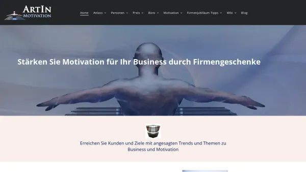 Website Screenshot: ArtInMotivation Trendige Business Motivationsgeschenke - Gezielt motivieren durch Firmengeschenke | ArtInMotivation - Date: 2023-06-16 10:11:00
