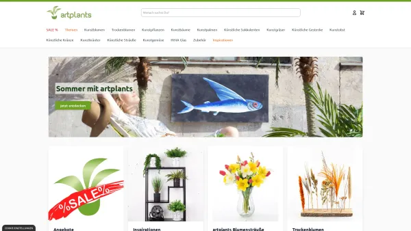 Website Screenshot: artplants.de - artplants.de - Entdecken Sie die Vielfalt von Kunstpflanzen - Date: 2023-06-16 10:11:00