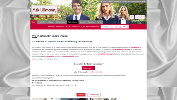 Website Screenshot: Ask Ullmann - Ask Ullmann - Online Shop der Neofashion Europa GmbH - Date: 2023-06-16 10:11:00