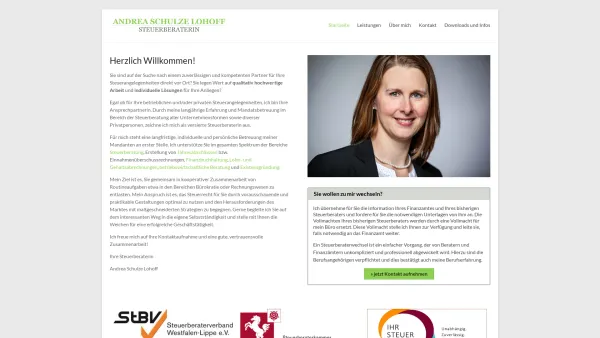 Website Screenshot: Steuerberaterin Andrea Schulze Lohoff - Steuerberatung Lüdinghausen | Steuerberaterin Andrea Schulze Lohoff - Date: 2023-06-20 10:41:48