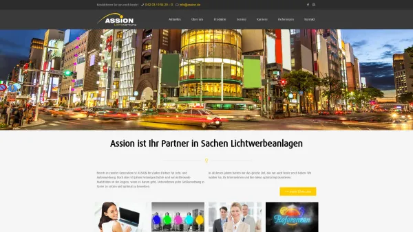 Website Screenshot: Assion Lichtwerbeanlagen GmbH - Assion – Assion Lichtwerbeanlagen GmbH - Date: 2023-06-16 10:11:03