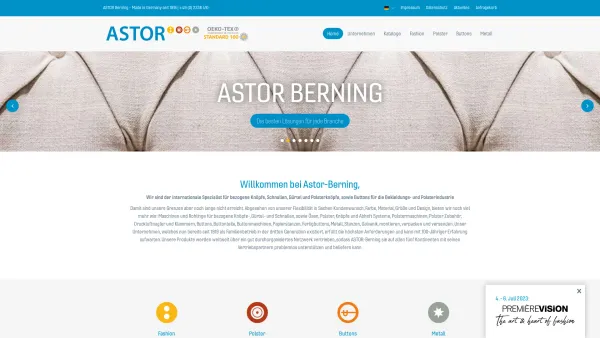 Website Screenshot: Astor GmbH & Co. KG - Astor Berning - Date: 2023-06-16 10:11:03