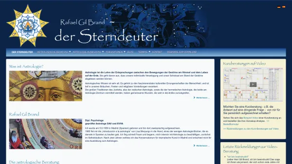 Website Screenshot: Ausbildungszentrum Hamburg DAV Deutscher Astrologen-Verband -  Astrologische Lebensberatung und Psychotherapie - Astrologie-Zentrum Rafael Gil Brand - Astrologie - Start - Date: 2023-06-16 10:11:03
