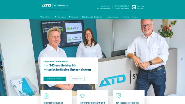 Website Screenshot: ATD GmbH -  Systemhaus für EDV-Lösungen und Softwareentwicklung - ATD Systemhaus » Für eine bessere Arbeitswelt - Date: 2023-06-16 10:11:03