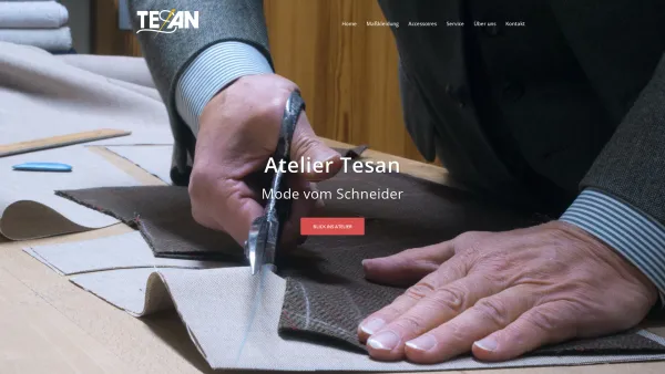 Website Screenshot: Tesan Herrenmode Maß-Schneiderei - Atelier Tesan – Mode vom Schneider - Date: 2023-06-16 10:11:03