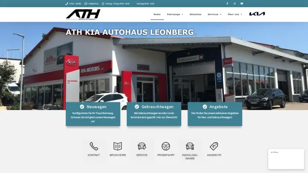 Website Screenshot: ATH-Autohaus Temiz & Hocke GmbH -  Nichts  ist unmöglich. - Autohaus Leonberg | KIA Partner ATH temiz & hocke - Date: 2023-06-16 10:11:03