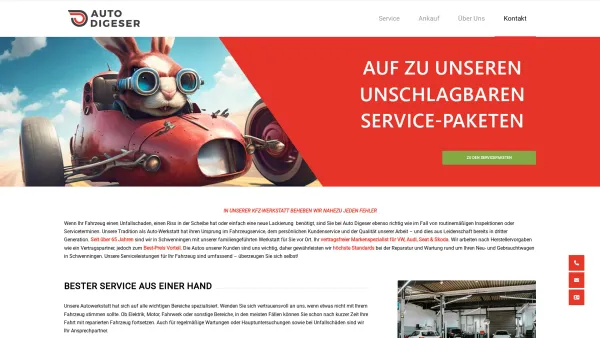 Website Screenshot: Auto Digeser GmbH - Autowerkstatt in Schwenningen - Auto Digeser - Date: 2023-06-20 10:41:48