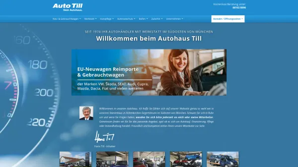 Website Screenshot: Auto Till, Inhaber Hans Till, e.K. - Willkommen bei Auto Till - Date: 2023-06-16 10:11:04