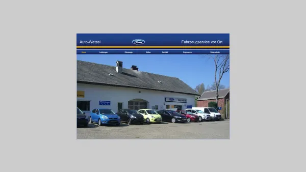 Website Screenshot: Auto Wetzel GmbH -  Ford Vertragshändler. Das  Autohaus mit dem freundlichen Service. - Auto-Wetzel Ihr Ford Servicepartner in Bobritzsch - Date: 2023-06-16 10:11:04