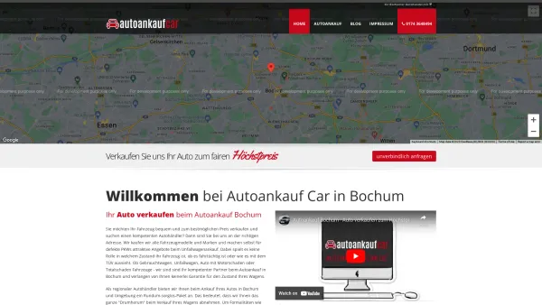 Website Screenshot: Autoankauf Car - Autoankauf Bochum | Auto verkaufen zum Höchstpreis - Date: 2023-06-16 10:11:04