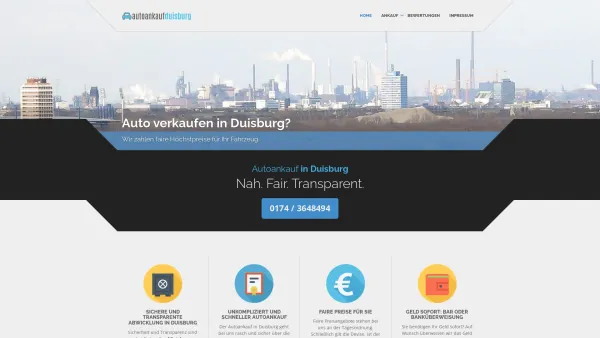 Website Screenshot: Autoankauf Duisburg - Autoankauf Duisburg • Auto verkaufen zum Bestpreis - Date: 2023-06-16 10:11:04