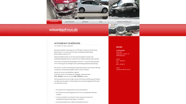 Website Screenshot: autoankauf-muc.de / US Automobile - Autoankauf in München / Autoankauf-Muc - Date: 2023-06-16 10:11:04