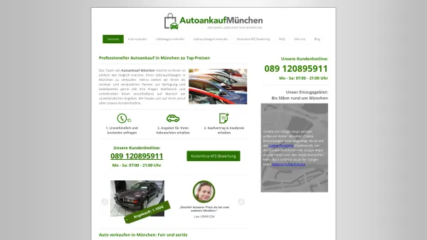Website Screenshot: Autoankauf München - Autoankauf München - Auto zum Höchstpreis verkaufen! - Date: 2023-06-16 10:11:04