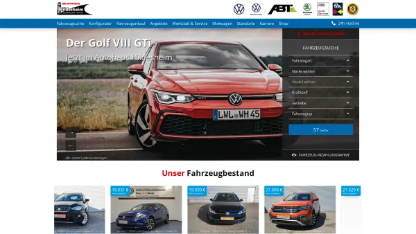 Website Screenshot: Autohaus Knut Hildesheim GmbH & Co. KG - VW Autohaus Hildesheim | Ludwigslust - Crivitz - Schwerin - Date: 2023-06-16 10:11:07