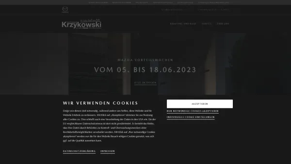 Website Screenshot: Autohaus Krzykowski - Startseite - Autohaus Krzykowski GmbH & Co. KG - Date: 2023-06-16 10:11:07