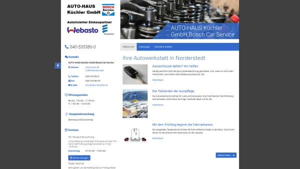 Website Screenshot: AC Auto Check Küchler -  ...die  Service Macher - Autowerkstatt Norderstedt | AUTO-HAUS Küchler GmbH - Date: 2023-06-16 10:11:07