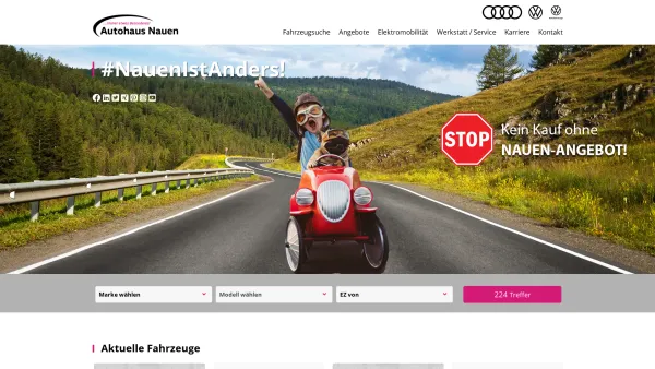 Website Screenshot: VW Autohaus Nauen GmbH & Co. KG -  ... immer etwas besonderes! - Audi & VW Händler aus Meerbusch | Autohaus Nauen - Date: 2023-06-16 10:11:07