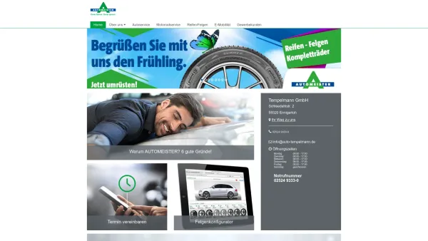 Website Screenshot: AUTOMEISTER · Tempelmann GmbH -  Ihr Partner für alle Fahrzeugmarken - Tempelmann GmbH - Ihr Automeister vor Ort - Date: 2023-06-16 10:11:07