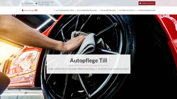 Website Screenshot: Autopflege Till - Autopflege München | Autopflege Till - Date: 2023-06-16 10:11:07