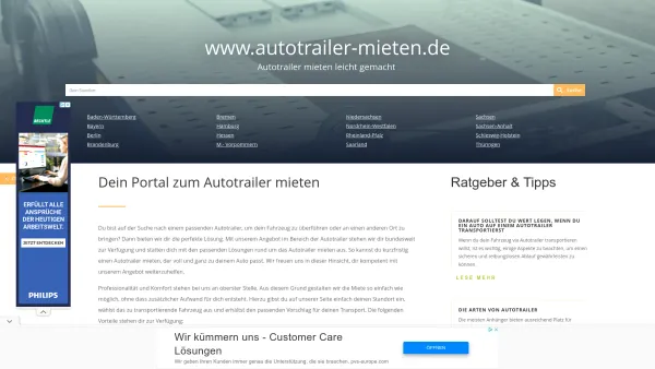 Website Screenshot: Rentori24 OÜ - Autotrailer mieten auf dem Portal von autotrailer-mieten.de - Date: 2023-06-20 10:41:48