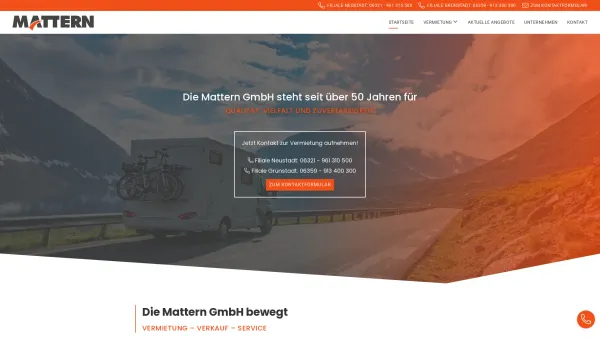 Website Screenshot: Werner Mattern GmbH -  Wir bringen  Sie weiter. - Mattern GmbH - Date: 2023-06-16 10:11:07