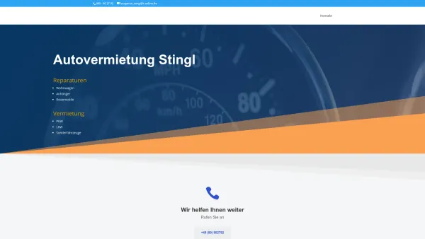 Website Screenshot: Auto und Wohnwagenverleih Ludwig Stingl - Autovermietung Stingl | Ihr Fachbetrieb - Date: 2023-06-16 10:11:07