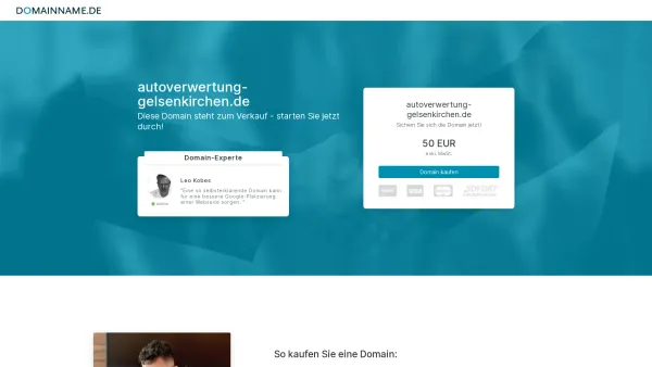 Website Screenshot: Autoverwertung Gelsenkirchen - Der Domainname autoverwertung-gelsenkirchen.de steht zum Verkauf. - Date: 2023-06-16 10:11:07