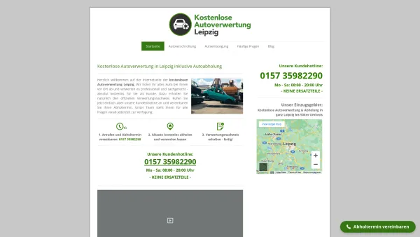 Website Screenshot: Autoverwertung Leipzig - Kostenlose Autoverwertung Leipzig - Mit Autoabholung 0€ - Date: 2023-06-16 10:11:07