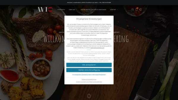 Website Screenshot: AVIO catering & event - AVIO Catering | Gutes Essen für Alle! – Gutes Essen für Alle! - Date: 2023-06-16 10:11:10