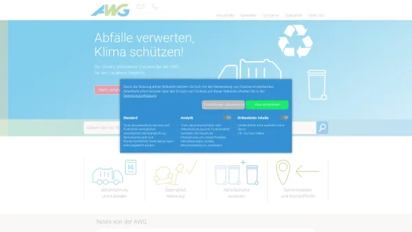 Website Screenshot: AWG AbfallWirtschaftsgesellschaft mbH - AWG AbfallWirtschaftsGesellschaft Bassum | Entsorgungszentrum - AWG - Date: 2023-06-16 10:11:10