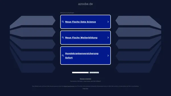 Website Screenshot: AzooBe Umzugsservice & Transport GmbH - azoobe.de - Diese Website steht zum Verkauf! - Informationen zum Thema azoobe. - Date: 2023-06-16 10:11:10