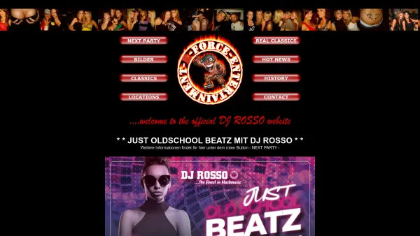 Website Screenshot: B-Clubs - :: DJ ROSSO :: R-FORCE-ENTERTAINMENT - Date: 2023-06-16 10:11:10
