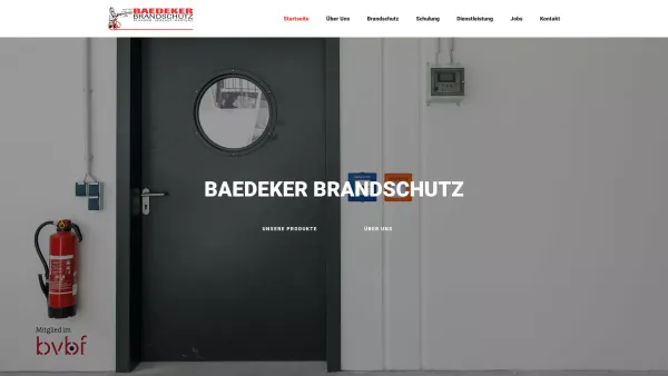 Website Screenshot: Baedeker Brandschutz GmbH - Baedeker Brandschutz - Effektiver Schutz vor Hausbrand - Date: 2023-06-16 10:11:10