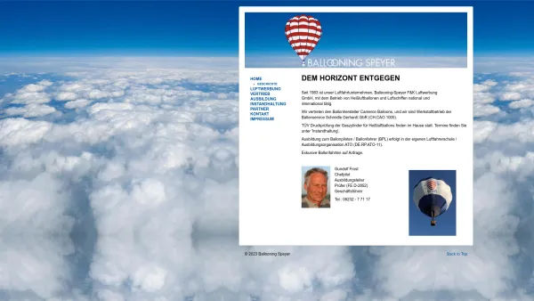 Website Screenshot: Ballooning F & K Luftwerbung GmbH Gundolf Frost - Home - Date: 2023-06-16 10:11:10