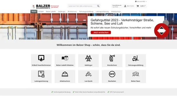 Website Screenshot: Balzer Bildungskonzepte GmbH Fachbuch- und Medienservice mit Versandhandel -  Technik-Fachbücher-Software-Datenbanken-Seminare-Ser - Balzer Bildungskonzepte GmbH - Date: 2023-06-16 10:11:10