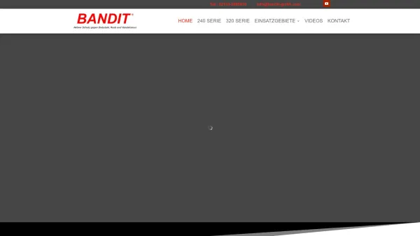 Website Screenshot: BANDIT GmbH - Aktiver Schutz gegen Diebstahl, Raub und Vandalismus - BANDIT GmbH - Date: 2023-06-20 10:41:51