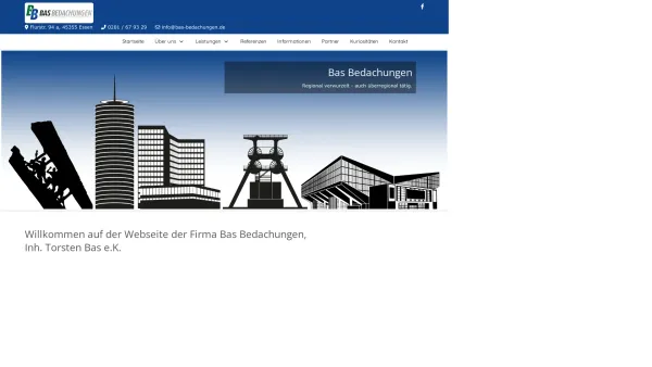 Website Screenshot: Bas Bedachungen Alfred und Torsten Bas - Bas Bedachungen - Date: 2023-06-16 10:11:13