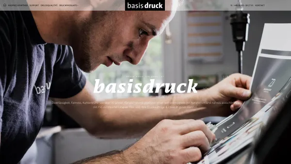 Website Screenshot: Basis Druck GmbH - Ihre Druckerei im Ruhrgebiet: beste Basis für Druckqualität : Basisdruck - Date: 2023-06-16 10:11:13