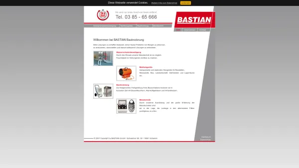 Website Screenshot: BASTIAN GmbH - BASTIAN GmbH - Date: 2023-06-16 10:11:13