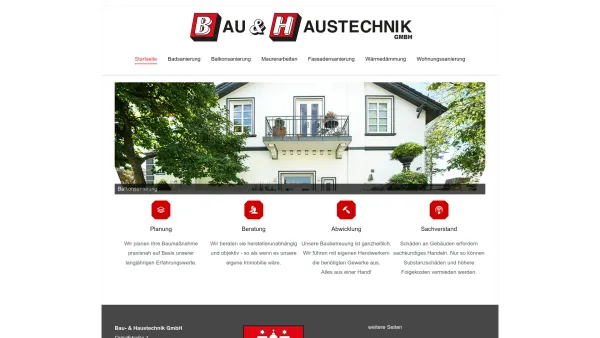 Website Screenshot: Bau & Haustechnik GmbH - Bau- und Haustechnik GmbH, Hamburg – Bauen im Bestand – Alles aus einer Hand! - Date: 2023-06-16 10:11:13