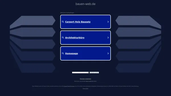 Website Screenshot: Baubüro Deucker - bauen-web.de - Diese Website steht zum Verkauf! - Informationen zum Thema bauen web. - Date: 2023-06-16 10:11:13
